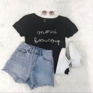 Black merci beaucoup top